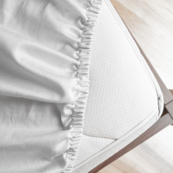 Alèse housse protège-matelas PU blanc